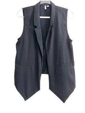 Frenchi Black Sleeveless Tuxedo Vest Size M